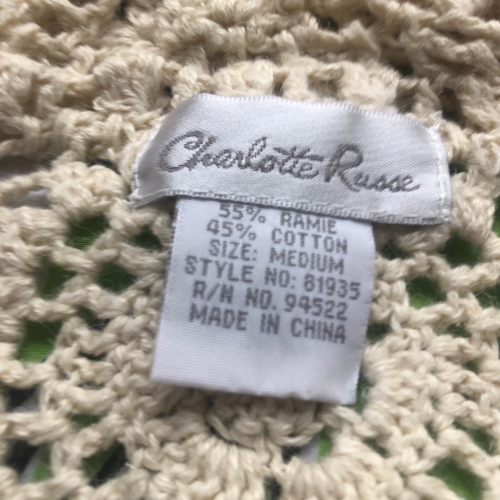 Y2K fairy-core Cream crochet cardigan with a boho vibe - Picture 3 of 8